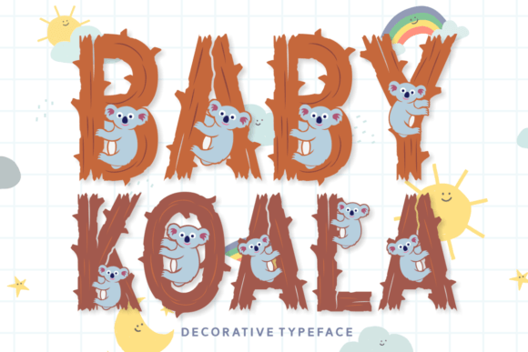 Baby Koala: The Adorable Decorative Font for Charming Projects
