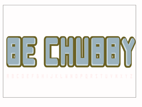 Bechubby: A Playful Display Font for Friendly Design
