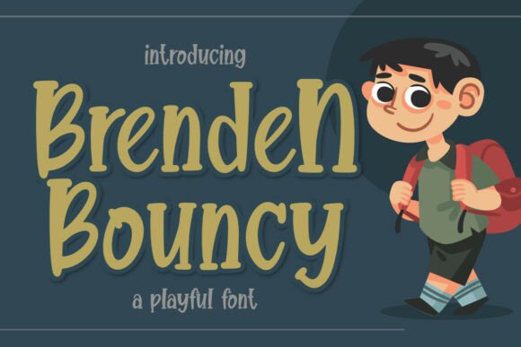 Brenden Bouncy: A Playful Font for Kids' Designs