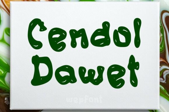 Cendol Dawet: Injecting Whimsical Energy into Modern Typography
