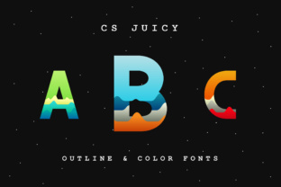 CS Juicy Outline: A Modern Burst of Color for Your Designs