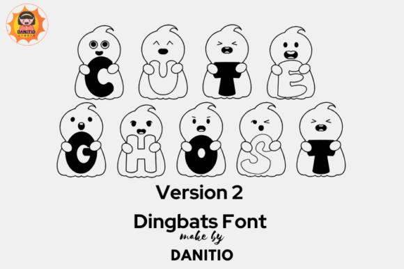 Cute Ghost Version 2: More Than Just a Halloween Dingbat
