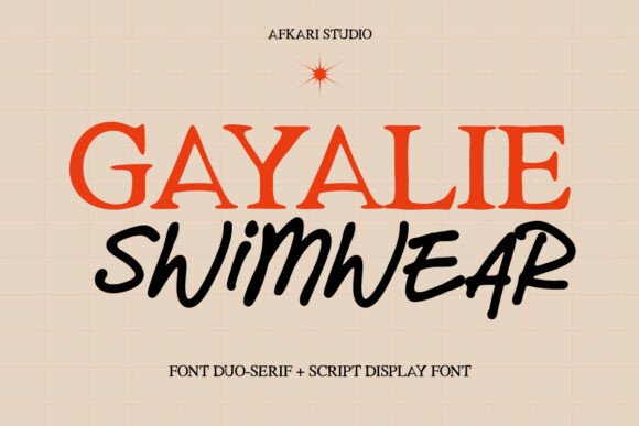 Gayalie Swimwear: A Font Duo for Modern Luxury