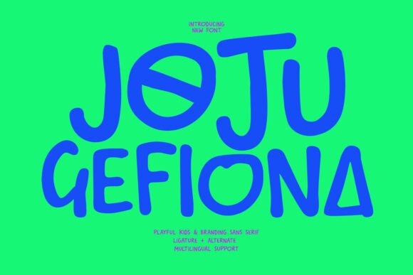 Joju Gefiona: A Typeface That Radiates Joy and Playful Creativity