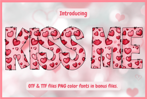 Kiss Me: The Heart-Filled Display Font for Valentine's Designs