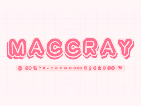 Maccray: A Magical Display Font for Modern Creators