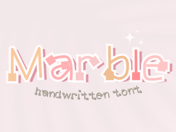 Marble Font: A Whimsical Touch for Charming Designs