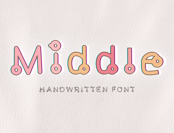 Middle: A Handwritten Font That Defines Your Style