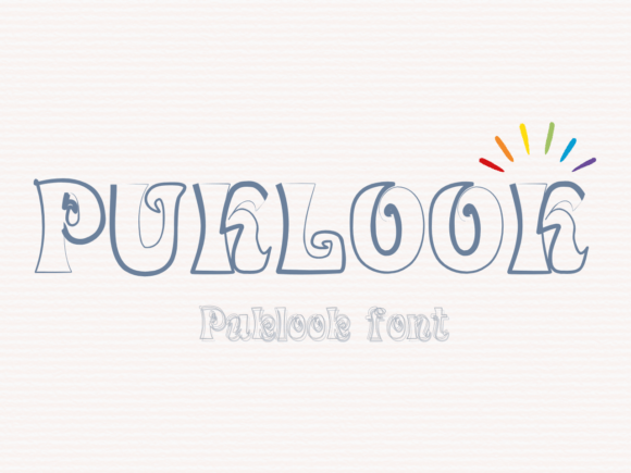Puklook: A Whimsical Display Font for Creative Projects
