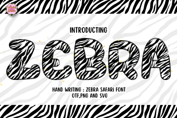 Roar of Style: The Zebra Safari Typeface Unleashed