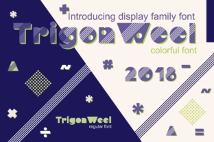 TrigonWeel: A Geometric Color Font for Bold, Modern Designs