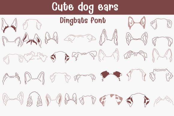 Unleash Playful Charm with the Cute Dog Ears Font